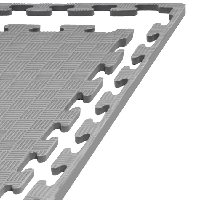 Foam floor puzzle mat 1,5cm (100x100cm) - Grey