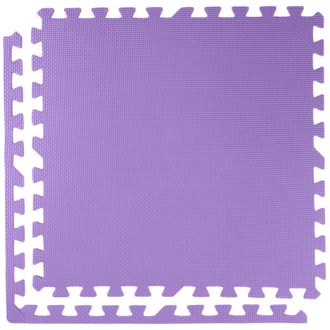 Foam floor puzzle mat 1cm (60x60cm) - Purple