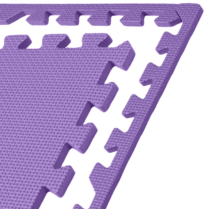 Foam floor puzzle mat 1cm (60x60cm) - Purple