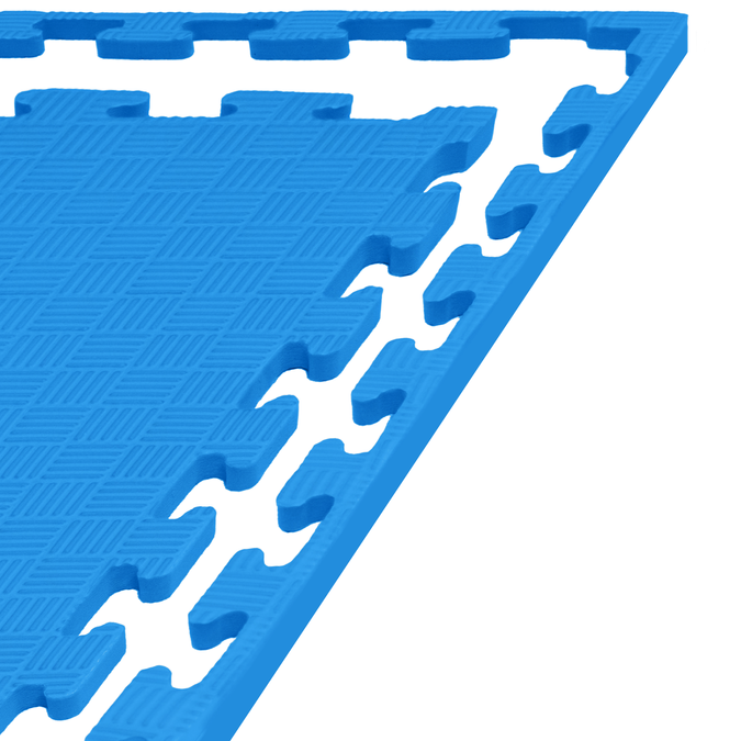 Foam floor puzzle mat 1,5cm (100x100cm) - Blue