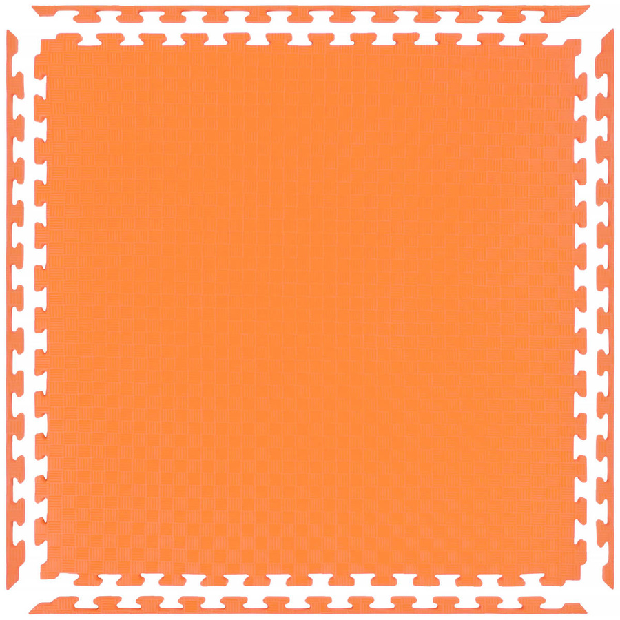 Foam floor puzzle mat 1,5cm (100x100cm) - Orange