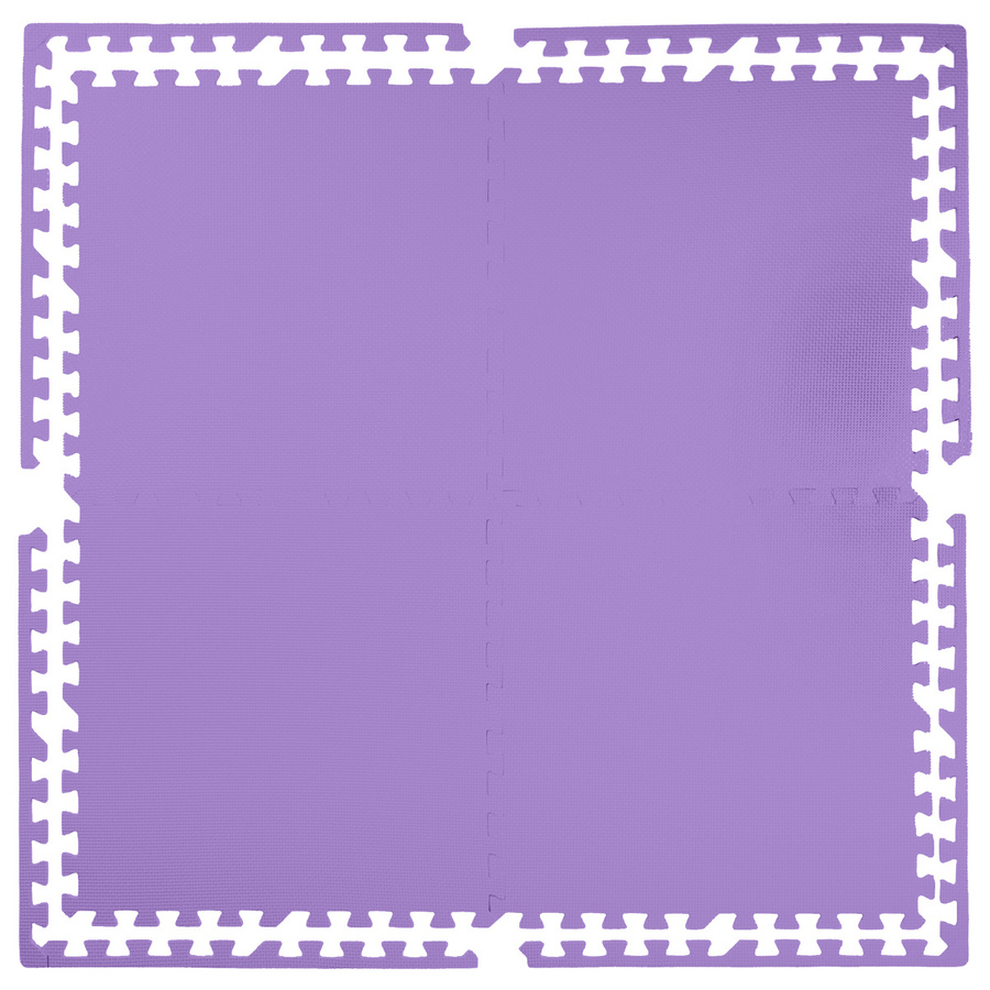 Foam floor puzzle mat 1cm (60x60cm) - Purple
