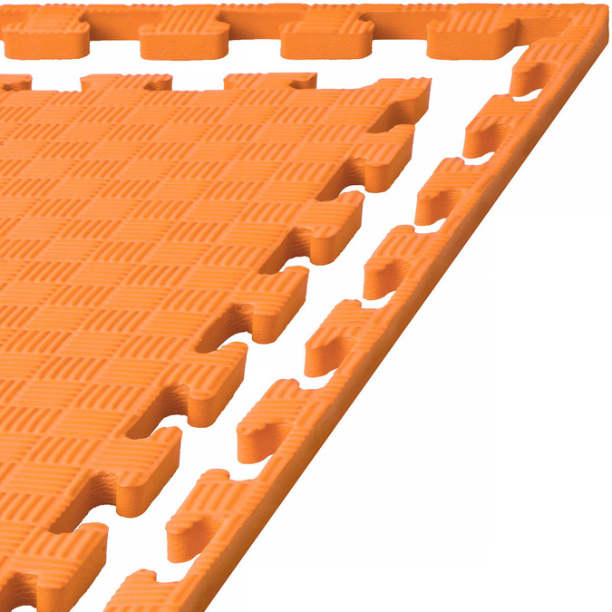 Foam floor puzzle mat 1,5cm (100x100cm) - Orange