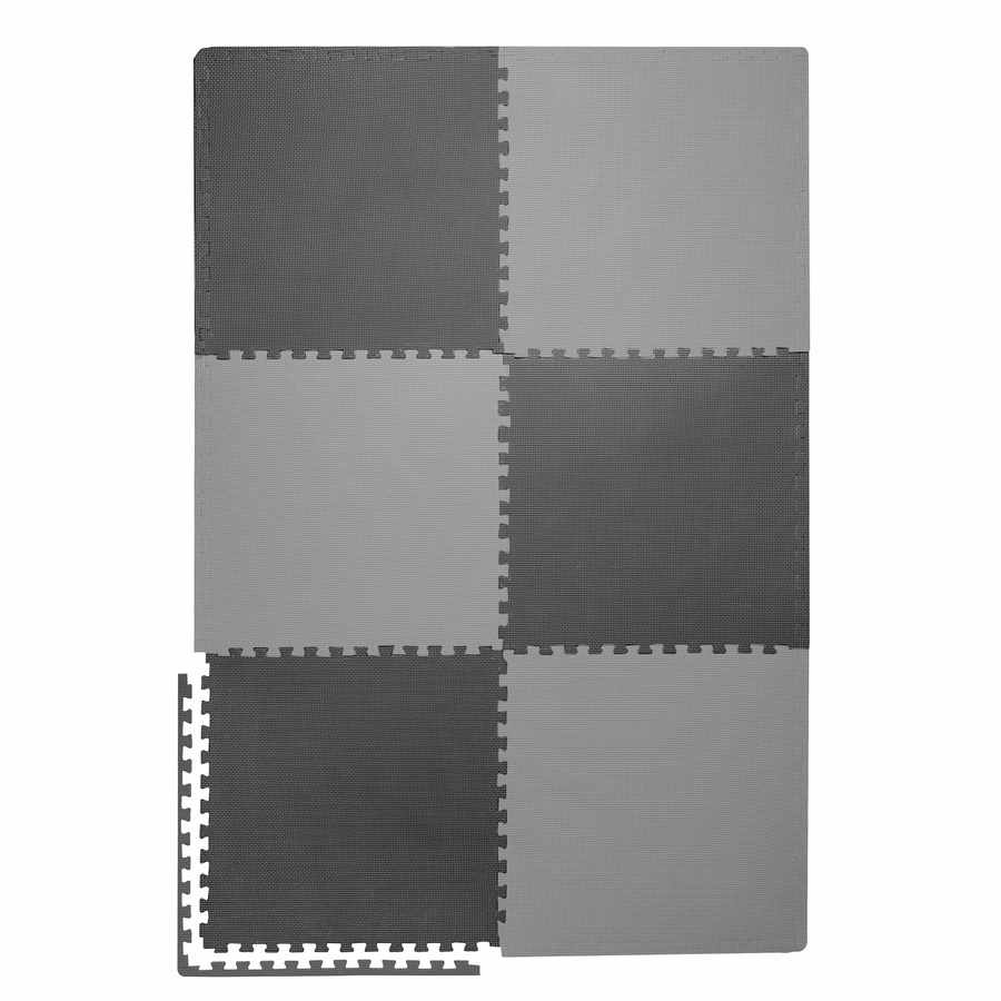 Foam floor puzzle mat 2cm (60x60cm) - Grey - Graphite