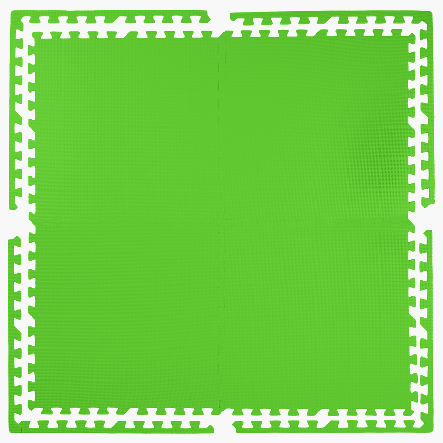 Foam floor puzzle mat 1cm (60x60cm) - Green
