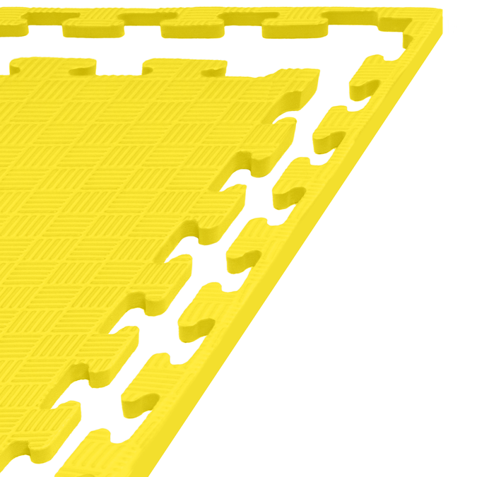 Foam floor puzzle mat 1,5cm (100x100cm) - Yellow